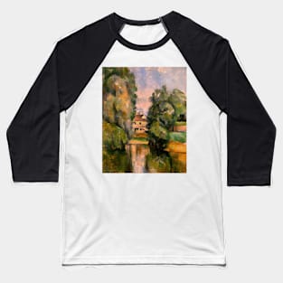 Country House by a River by Paul Cezanne Baseball T-Shirt